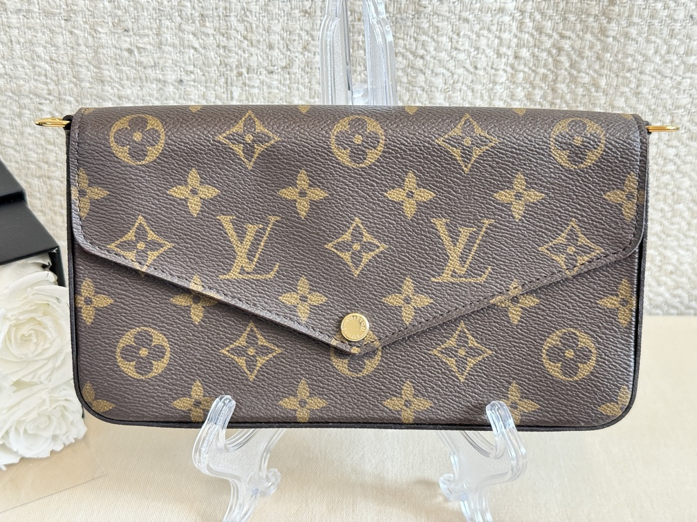 100 Original Louis Vuitton Pochette Felicie Monogram